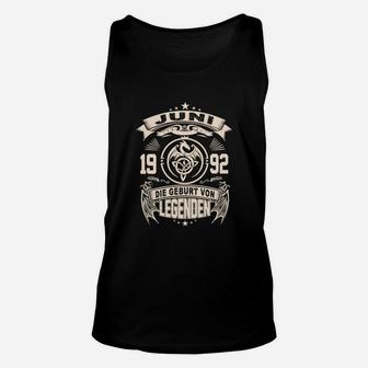 Geburtstags-Unisex TankTop, Legenden Geboren im Juni 1992, Retro-Design - Seseable