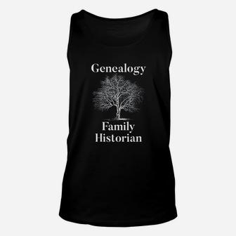 Genealogy Gifts For Family Tree Historian Ancestry Research Unisex Tank Top - Seseable