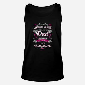 Gift For My Dad That Lives In Heaven And Is Watching Over Me Unisex Tank Top - Seseable