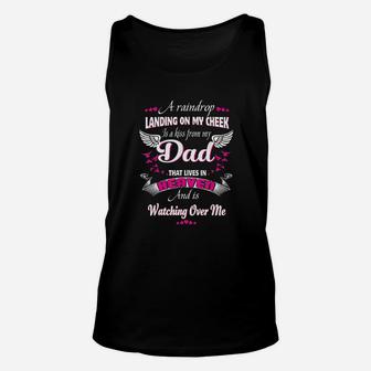 Gift For My Dad That Lives In Heaven And Is Watching Over Me Unisex Tank Top - Seseable