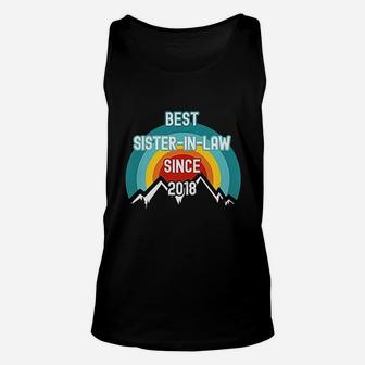 Gift For Sister In Law Best Sister In Law Since 2018 Unisex Tank Top - Seseable