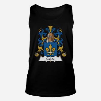 Gilles Family Crest French Family Crests Unisex Tank Top - Seseable