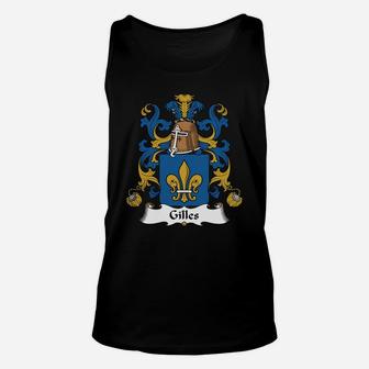 Gilles Family Crest French Family Crests Unisex Tank Top | Seseable UK