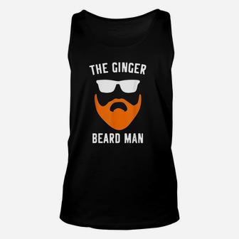 Ginger Beard Man Funny Redhead Irish Bearded Men Gift Unisex Tank Top - Seseable