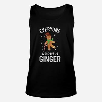 Gingerbread Cookie Everyone Loves A Ginger Unisex Tank Top | Seseable UK