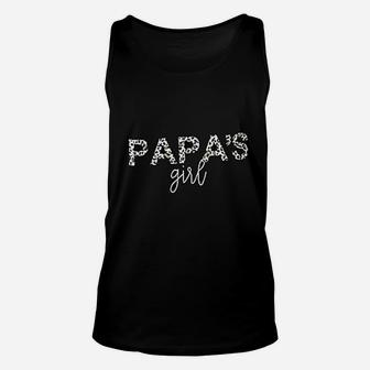Girls Papas Girl Letters, best christmas gifts for dad Unisex Tank Top - Seseable