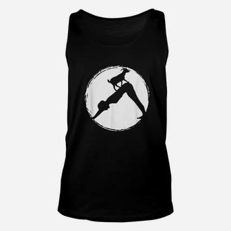 Goat Yoga Downward Dog Position - Yoga Student Or Teacher Unisex Tank Top - Seseable