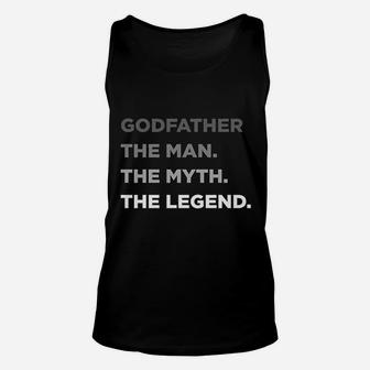 Godfather The Man The Myth The Legend Unisex Tank Top - Seseable