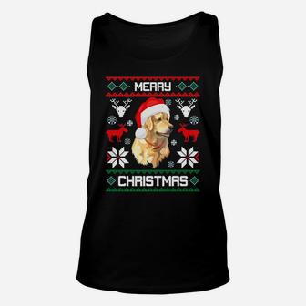 Golden Retriever Merry Christmas Dog Gift Cute Unisex Tank Top - Seseable