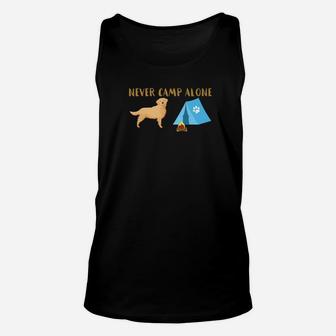 Golden Retriever s Dog Tent Funny Camping Travel Unisex Tank Top - Seseable