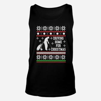 Golf Shirt - Golf Ugly Christmas Sweater Unisex Tank Top - Seseable