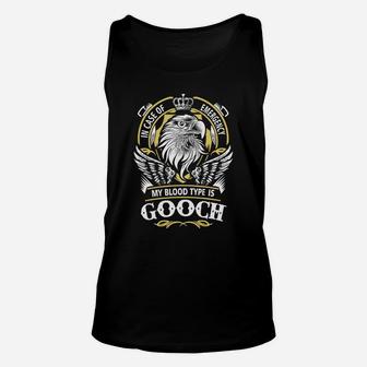 Gooch In Case Of Emergency My Blood Type Is Gooch Gifts T Shirt Unisex Tank Top - Seseable
