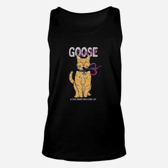 Goose Cool Name For A Cat Cartoon Style Unisex Tank Top - Seseable