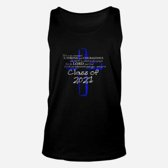 Graduation Gift Class Of 2021 With Scripture Unisex Tank Top - Seseable
