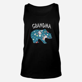 Grandma Bear Christmas Matching Family Unisex Tank Top - Seseable