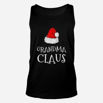 Grandma Claus Christmas Hat Family Group Matching Unisex Tank Top - Seseable