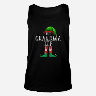 Grandma Elf Matching Family Christmas Gift Women Funny Unisex Tank Top - Seseable