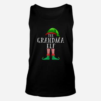 Grandma Elf Matching Family Christmas Gift Women Funny Unisex Tank Top | Seseable CA