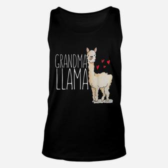 Grandma Llama Funny Matching Family Unisex Tank Top - Seseable
