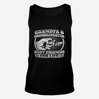 Grandpa Granddaughter Gift Family Shirt Grandad Fist Bump Unisex Tank Top - Seseable