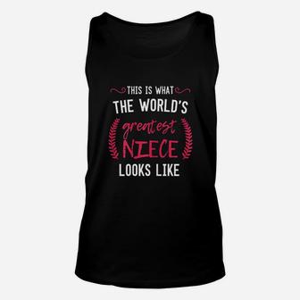 Greatest Best Ever Niece Family Birthday Gift Auntie Unisex Tank Top - Seseable