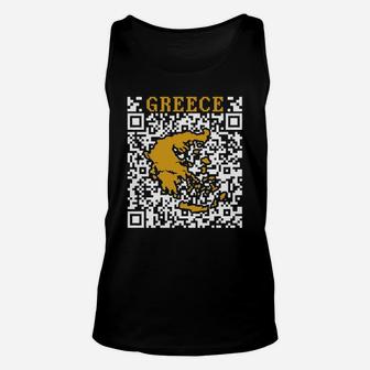 Greece Qr Code Proud Shirts Unisex Tank Top - Seseable