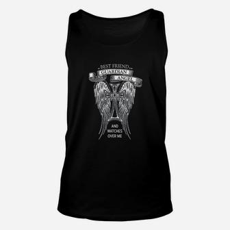 Guardian Best Friend Memorial, best friend birthday gifts, unique friend gifts, gift for friend Unisex Tank Top - Seseable