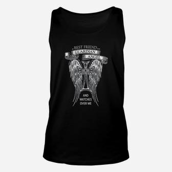 Guardian Best Friend Memorial, best friend christmas gifts, unique friend gifts, gift for friend Unisex Tank Top - Seseable