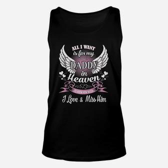 Guardian Dad From Daughter Sons Memorial Heaven Unisex Tank Top - Seseable