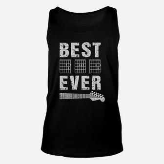 Guitarist Father Best Dad Ever D A D Chord Gifts Guitar Unisex Tank Top - Seseable