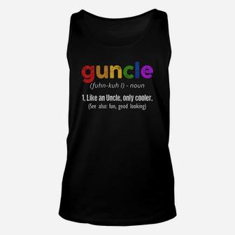 Guncle Definition Shirt Unisex Tank Top - Seseable