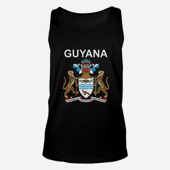Guyana National Coat Of Arms Crest Emblem Unisex Tank Top - Seseable