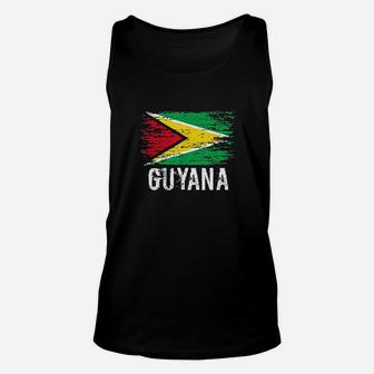 Guyanese Flag Pride Vintage Guyanese Root Gift Guyana Unisex Tank Top - Seseable