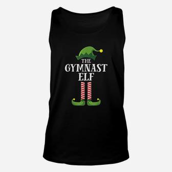 Gymnast Elf Matching Family Group Christmas Party Pajama Unisex Tank Top - Seseable