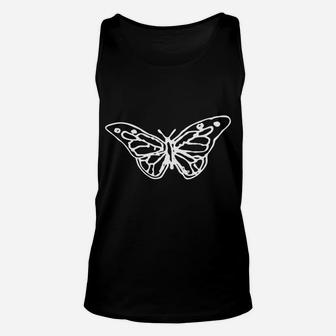 Halloween Butterfly Single Butterfly Unisex Tank Top - Seseable