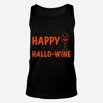 Halloween Happy Hallow Wine Short Sleeve Tee Unisex Tank Top - Seseable