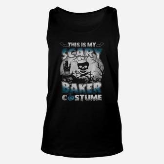 Halloween This Is My Scary Baker Costume Halloween Unisex Tank Top - Seseable