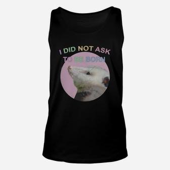 Hamster I Didn’t Ask To Be Born Vintage Unisex Tank Top - Seseable