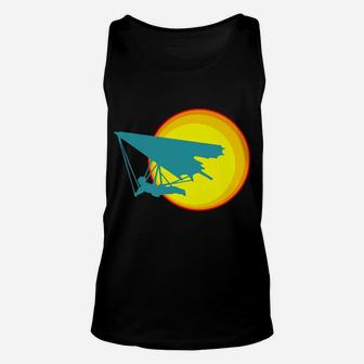 Hang Glider Silhouette - Hang Gliding - Wind Sports Unisex Tank Top - Seseable