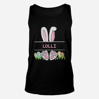 Happy Easter Bunny Lolli Cute Family Gift For Women Unisex Tank Top - Seseable