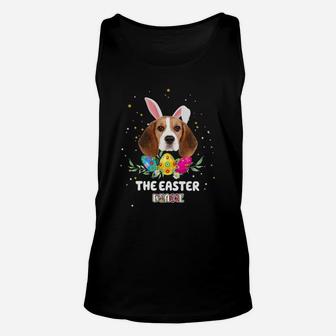Happy Easter Cute Bunny Beagle Great Gift For Dog Lovers Unisex Tank Top - Seseable