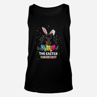 Happy Easter Cute Bunny Dachshund Great Gift For Dog Lovers Unisex Tank Top - Seseable