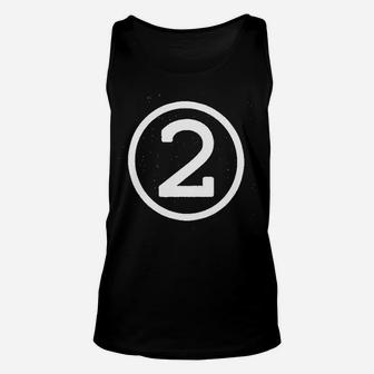 Happy Family Clothing Second Birthday Modern Circle Number Two Unisex Tank Top - Seseable