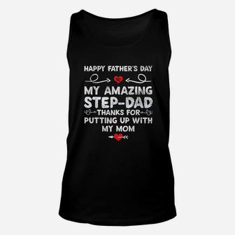 Happy Father Day To My Amazing Step Unisex Tank Top - Seseable