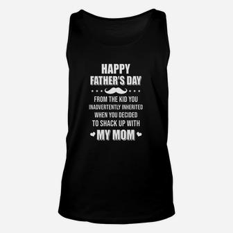 Happy Fathers Day From The Kid Bonus Step Dad Gift Unisex Tank Top - Seseable