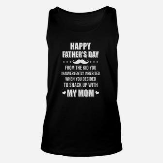 Happy Fathers Day From The Kid Bonus Step Dad Gift Unisex Tank Top - Seseable
