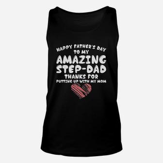 Happy Fathers Day To My Amazing Step Dad Unisex Tank Top - Seseable