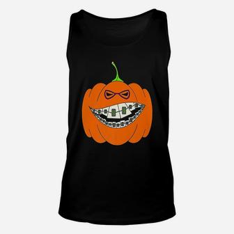 Happy Halloween Pumpkin Unisex Tank Top - Seseable