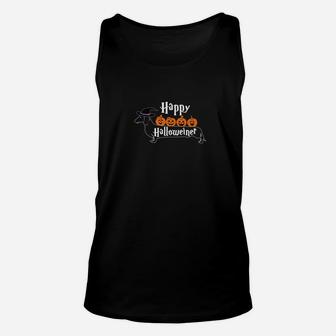 Happy Halloweiner Dachshund Lovers Halloween Shirt Unisex Tank Top - Seseable