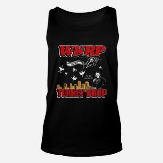 Happy Thanksgiving From Wkrp Turkey Drop Unisex Tank Top - Seseable
